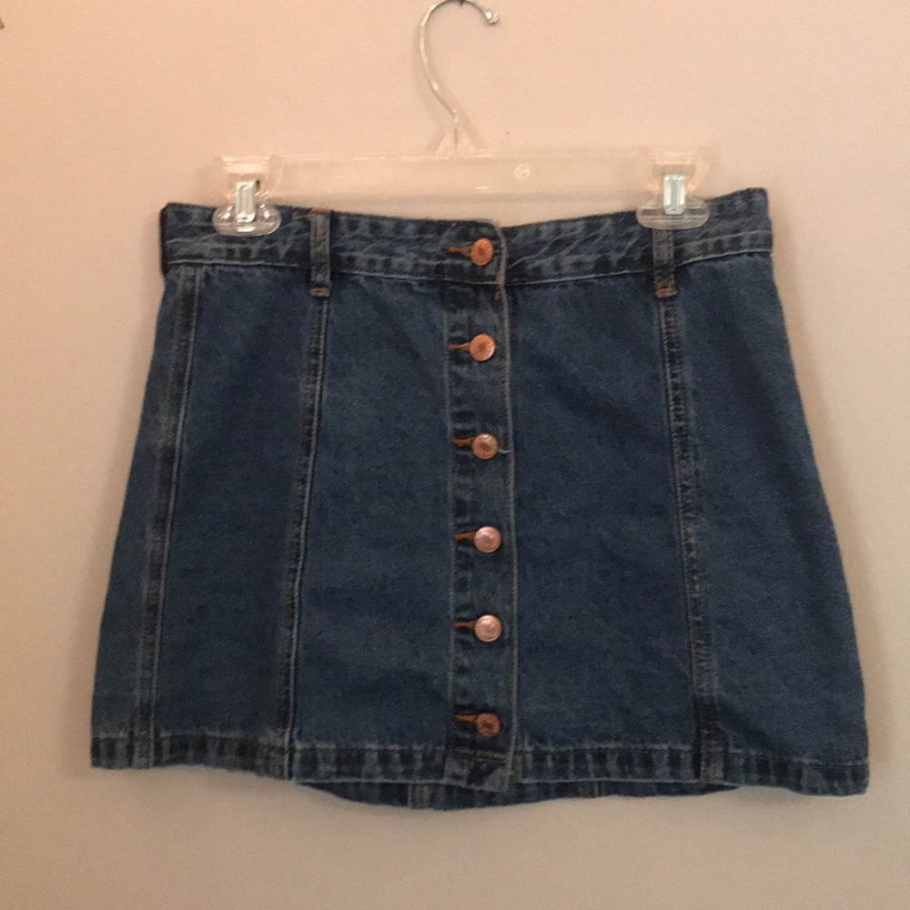 Forever 21 jean skirt, front button up